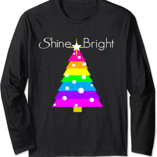 Rainbow Christmas Tree, Bright Little Star, Holiday Fir
