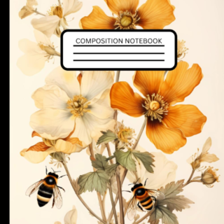 Composition Notebook : Vintage Botanical Illustration Journal with 110 College Ruled